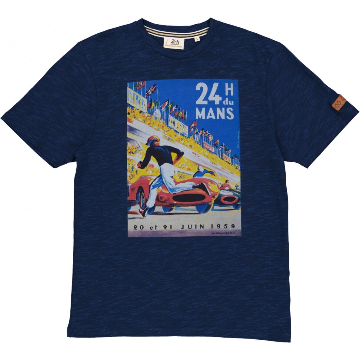 24H DU MANS Plakatas 1959 Mėlyni vyriški marškinėliai 24H DU MANS Plakatas 1959 Mėlyni vyriški marškinėliai