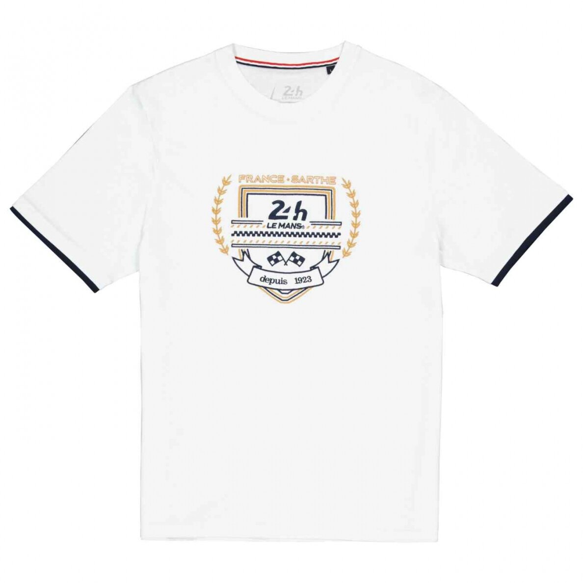 24H DU MANS Premium vyriškas marškinėlis – baltas 24H DU MANS Premium vyriškas marškinėlis – baltas