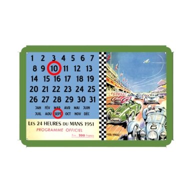 24H DU MANS Amžinasis kalendorius 20x30 cm