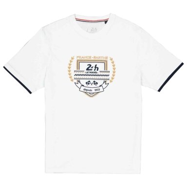 24H DU MANS Premium vyriškas marškinėlis – baltas