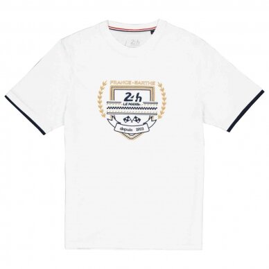 24H DU MANS Premium vyriškas marškinėlis – baltas 24H DU MANS Premium vyriškas marškinėlis – baltas