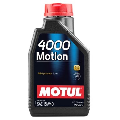 MOTUL 4000 MOTION 15W40 1L variklio alyva