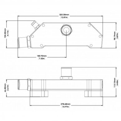 Adapterių rinkinys EWP DAVIES CRAIG elektrinei vandens pompai GM LS serijos varikliuose 3 Adapterių rinkinys EWP DAVIES CRAIG elektrinei vandens pompai GM LS serijos varikliuose 3