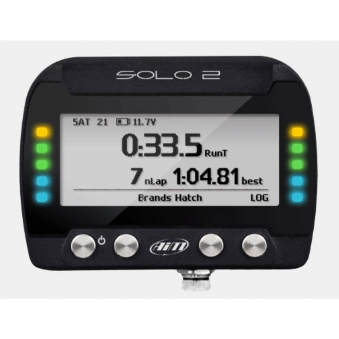 AIM Solo 2 GPS ratų laikmatis 4 GB atminties ir įkraunama ličio baterija AIM Solo 2 GPS ratų laikmatis 4 GB atminties ir įkraunama ličio baterija