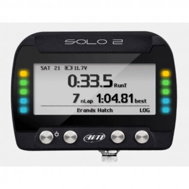 AIM Solo 2 GPS ratų laikmatis 4 GB atminties ir įkraunama ličio baterija AIM Solo 2 GPS ratų laikmatis 4 GB atminties ir įkraunama ličio baterija