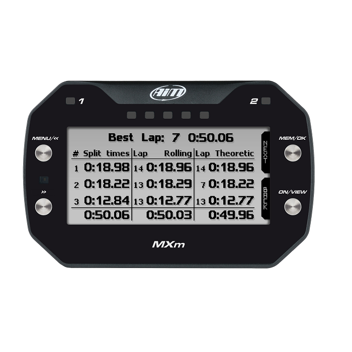 AIM MXM skaitmeninis prietaisų skydelis su integruotu GPS 1 AIM MXM skaitmeninis prietaisų skydelis su integruotu GPS 1