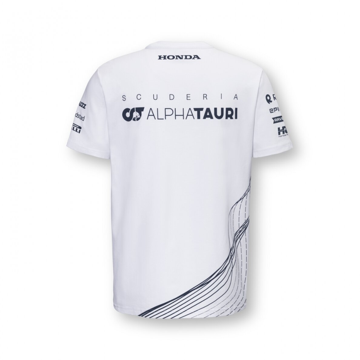 ALPHA TAURI Team F1 balta marškinėliai vyrams 1 ALPHA TAURI Team F1 balta marškinėliai vyrams 1