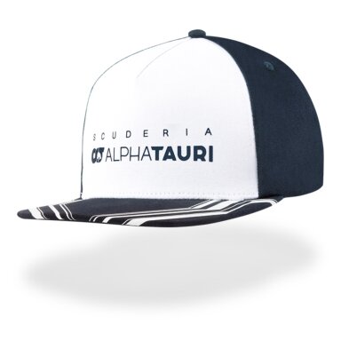 ALPHA TAURI plokščia balta kepurė