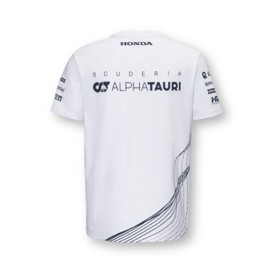 ALPHA TAURI Team F1 balta marškinėliai vyrams