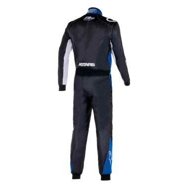 ALPINESTARS ATOM GRAPHIC FIA 8856 2018 Juodas sidabrinis mėlynas kostiumas