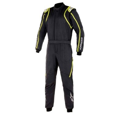 ALPINESTARS GP RACE V2 FIA 8856 2018 Juoda geltona kombinezonas