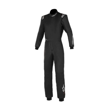 ALPINESTARS GP TECH V4 FIA 8856 2018 Juodas baltas kostiumas