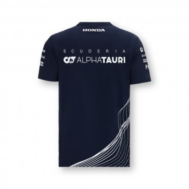 ALPHA TAURI Team F1 mėlyna marškinėliai vyrams 1 ALPHA TAURI Team F1 mėlyna marškinėliai vyrams 1