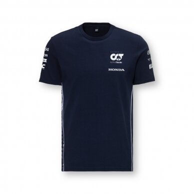 ALPHA TAURI Team F1 mėlyna marškinėliai vyrams ALPHA TAURI Team F1 mėlyna marškinėliai vyrams