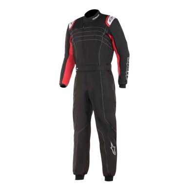ALPINESTARS KMX 9 V3 FIA 8877 2022 Juodas raudonas kartingo kostiumas ALPINESTARS KMX 9 V3 FIA 8877 2022 Juodas raudonas kartingo kostiumas