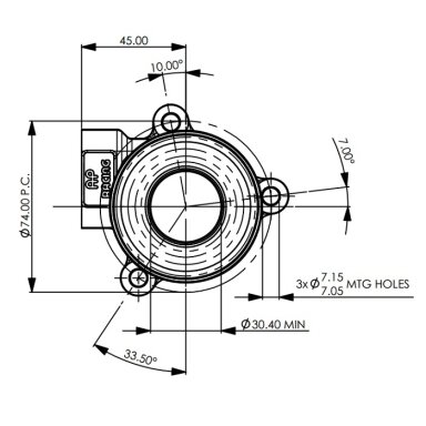 AP RACING CP3959 sankabos imtuvas Ø 50 mm – 18 mm eiga