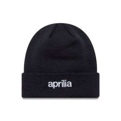 Aprilia NEW ERA Polyana Cuff Black Beanie 1 Aprilia NEW ERA Polyana Cuff Black Beanie 1