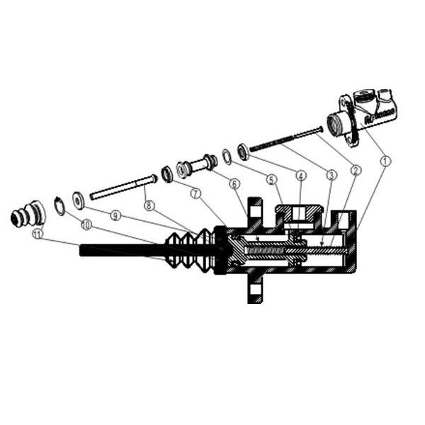 Remonto rinkinys AP RACING pagrindiniams cilindrams CP2623/CP4400/CP4623 1