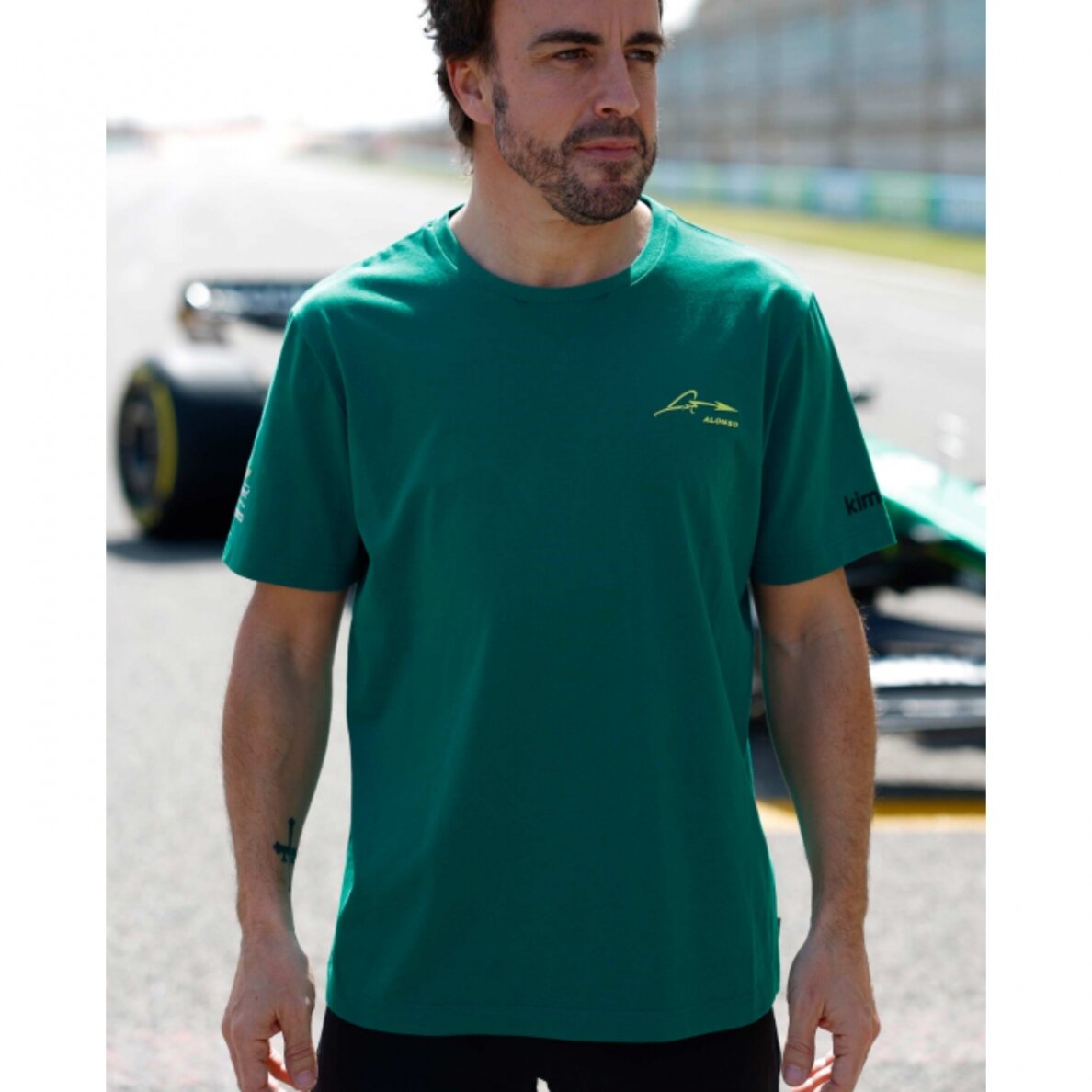 ASTON MARTIN Fernando Alonso KIMOA Žalia marškinėliai vyrams 4 ASTON MARTIN Fernando Alonso KIMOA Žalia marškinėliai vyrams 4