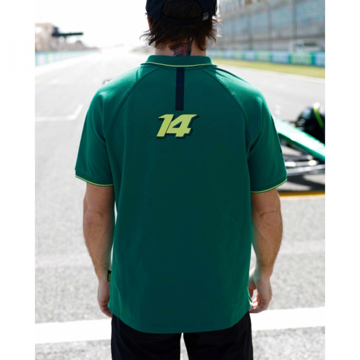 ASTON MARTIN Fernando Alonso KIMOA žalia polo marškinėliai vyrams 5 ASTON MARTIN Fernando Alonso KIMOA žalia polo marškinėliai vyrams 5