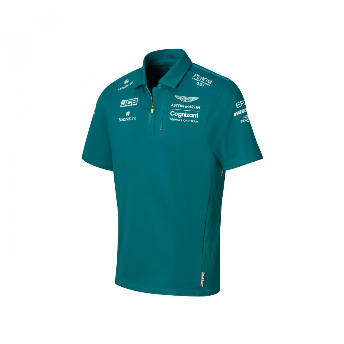 ASTON MARTIN Team žalios spalvos vyriškas polo marškinėlis