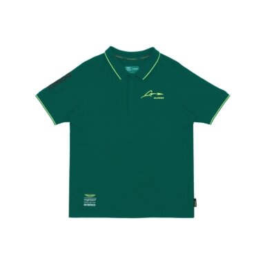 ASTON MARTIN Fernando Alonso KIMOA žalia polo marškinėliai vyrams