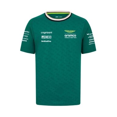 ASTON MARTIN Fernando Alonso žalia marškinėliai vaikams ASM24_TSE_ALO