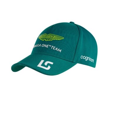 Žalia ASTON MARTIN komandos vairuotojo Lance Stroll kepurė