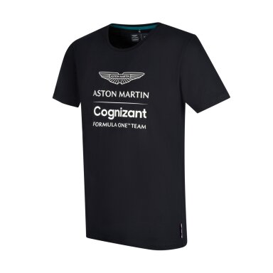 ASTON MARTIN Lifestyle juodi marškinėliai vyrams