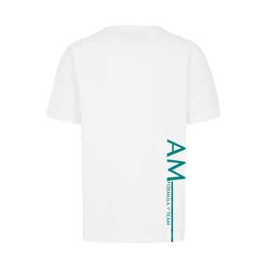 Aston MARTIN Oversized White T-shirt for men ASM24_TSH_OVE