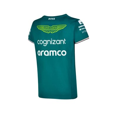 ASTON MARTIN Team F1 žalia marškinėliai moterims