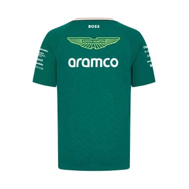 ASTON MARTIN Team Green marškinėliai vyrams ASM24_TSH_TEA