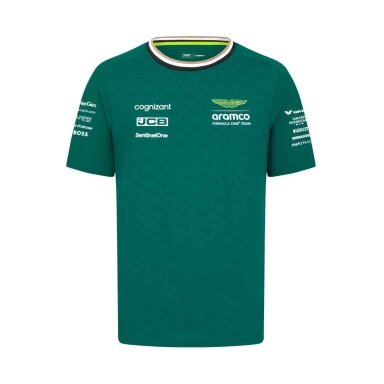 ASTON MARTIN Team Green marškinėliai vyrams ASM24_TSH_TEA
