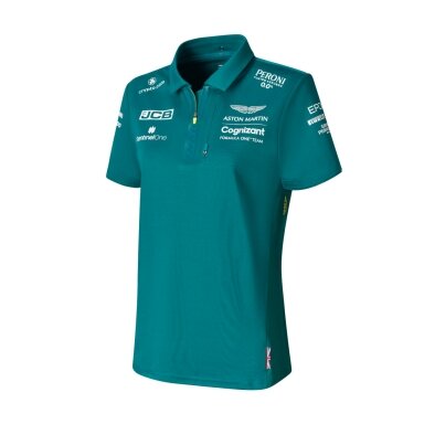 ASTON MARTIN Team moteriškas polo marškinėlis, žalias