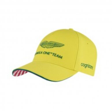 ASTON MARTIN GP Las Vegas geltona kepurė ASTON MARTIN GP Las Vegas geltona kepurė