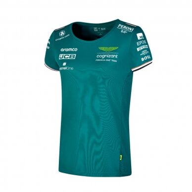 ASTON MARTIN Team F1 žalia marškinėliai moterims ASTON MARTIN Team F1 žalia marškinėliai moterims