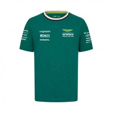 ASTON MARTIN Team Green marškinėliai vaikams ASM24_TSE_TEA