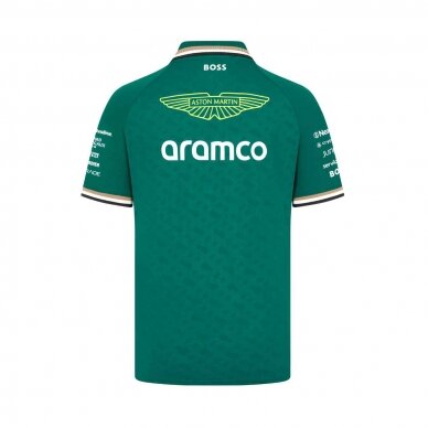 ASTON MARTIN Team Žali polo marškinėliai vyrams ASM24_PLH_TEA 1