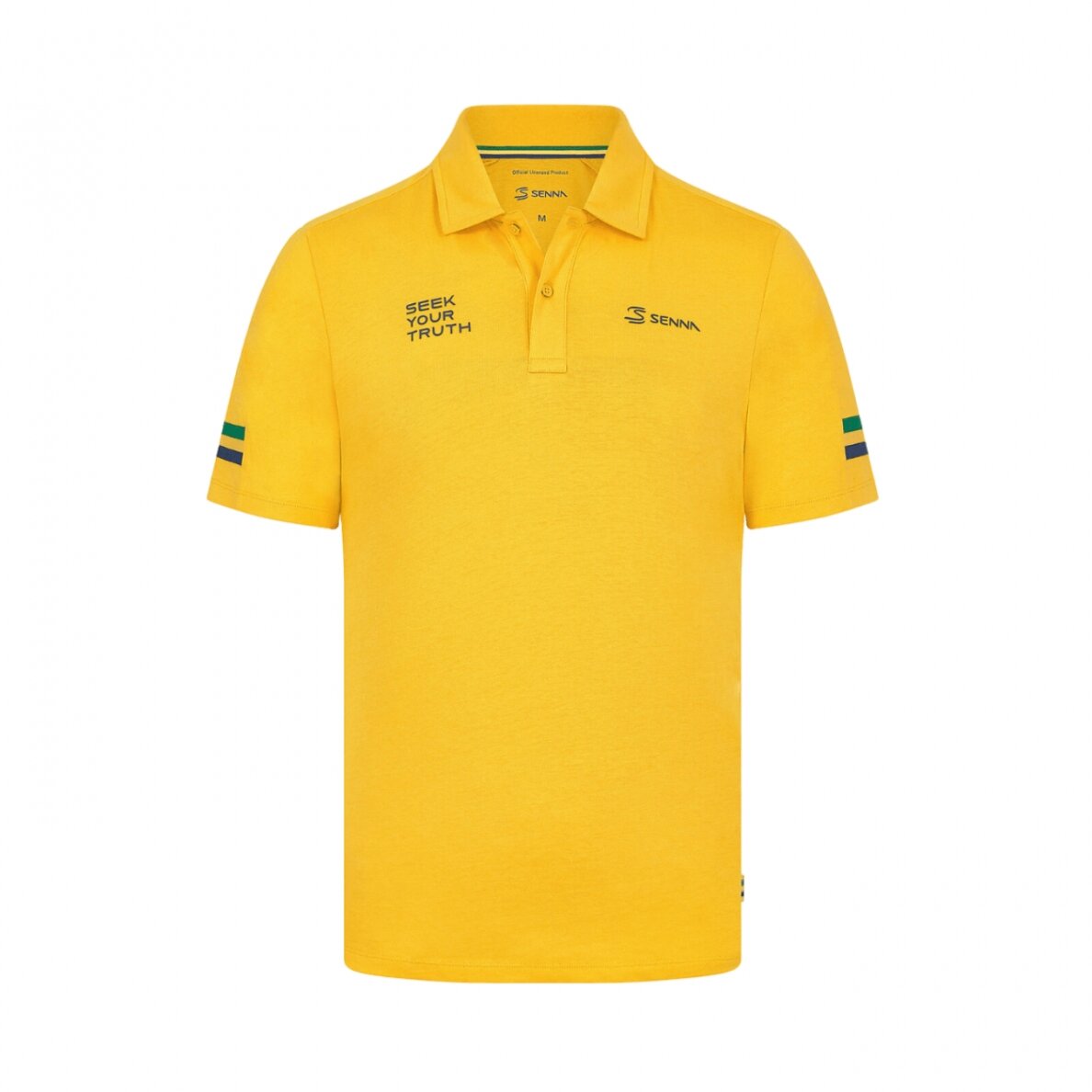 AYRTON SENNA juostuotas geltonas polo marškinėlis vyrams SEN24_PLH_STR AYRTON SENNA juostuotas geltonas polo marškinėlis vyrams SEN24_PLH_STR
