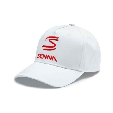 AYRTON SENNA baltas logotipo dangtelis SEN24_CAS_LOB