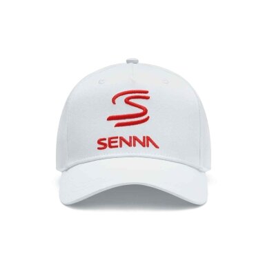 AYRTON SENNA baltas logotipo dangtelis SEN24_CAS_LOB