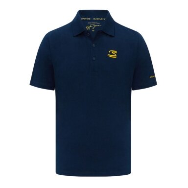 AYRTON SENNA Fanwear mėlyni polo marškinėliai vyrams