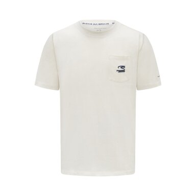 AYRTON SENNA Fanwear sezoninis baltas marškinėlis vyrams