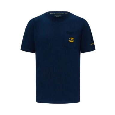 AYRTON SENNA Fanwear sezoniniai mėlyni marškinėliai vyrams