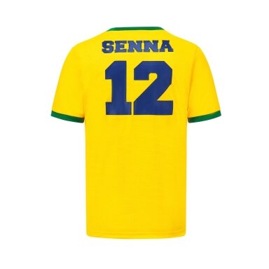 AYRTON SENNA geltona sportinė marškinėliai vyrams