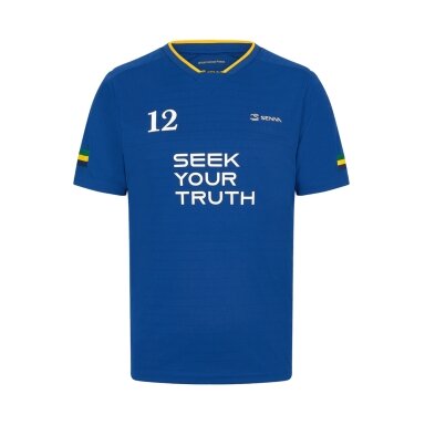 AYRTON SENNA Stripe Blue T-shirt for Men SEN24_TSH_STR