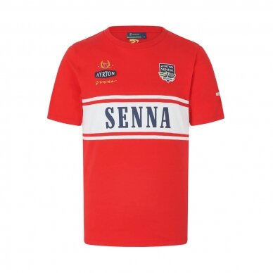 AYRTON SENNA Legacy raudona marškinėliai vyrams SEN24_TSH_LEG