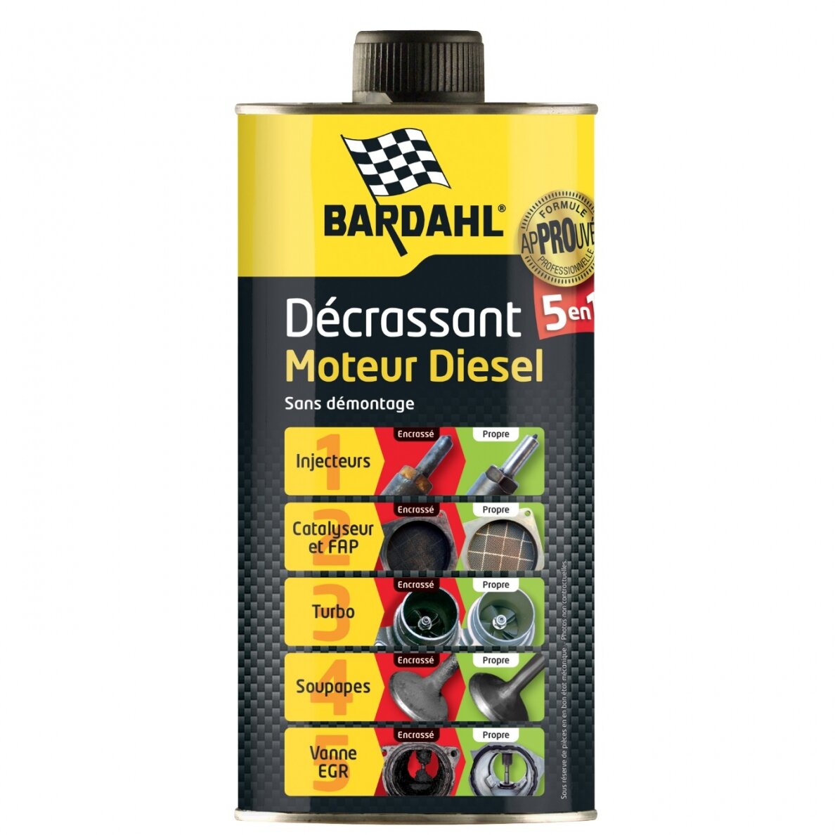 BARDAHL 5-in-1 dyzelinio kuro valiklis 1 l