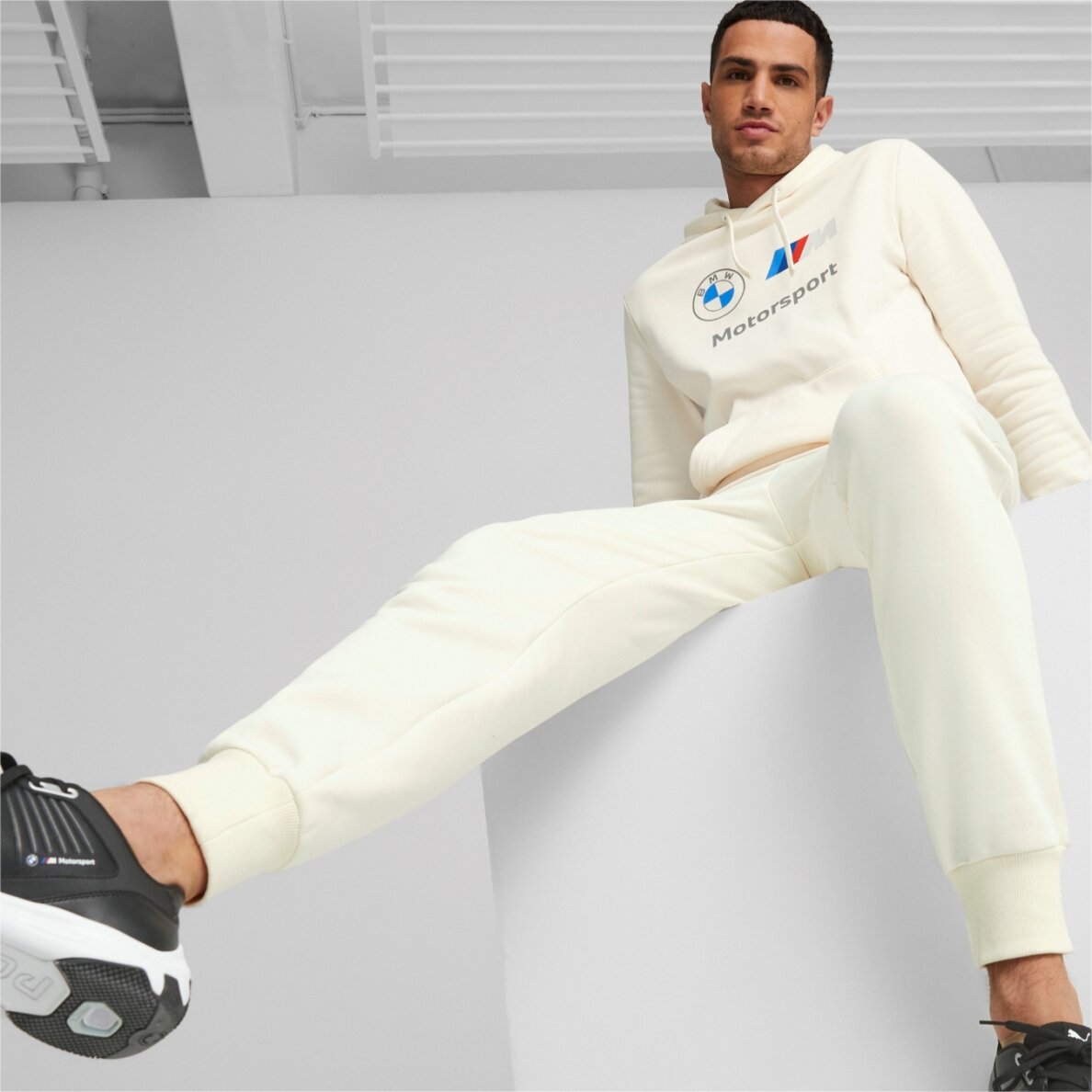 BMW MOTORSPORT Puma Essential baltos kelnės vyrams 5
