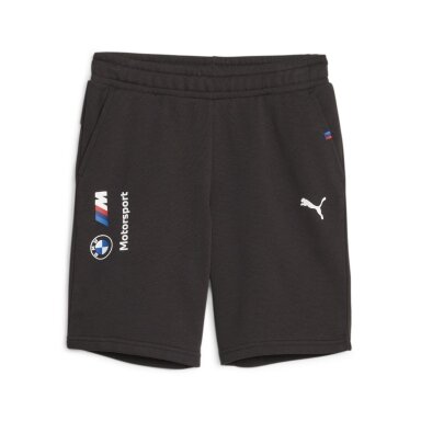 BMW MOTORSPORT PUMA Essential juodos spalvos šortai vaikams PUM24_PAE_MMS